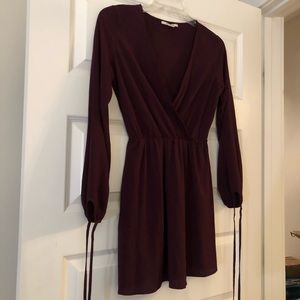 Francesca’s Long Sleeve Plum Dress